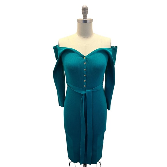 𝅺PLUS Size Rib Knit Midi Dress - Picture 2 of 7